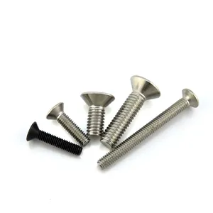 Factory Price Stainless Steel DIN7991 Countersunk Hexagon Socket Flat Head Hex Machine Screws M2 M3 M4 small screw