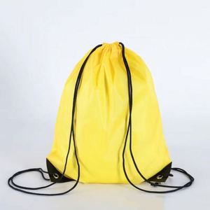 And Backpack Drawstring <b>Bags</b> Wholesale Customized Shop Gym Sport Logo Promotional Polyester Nylon Waterproof Bulk <b>String</b> <b>Bag</b> - Product Image 2