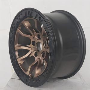 Rines <span class=keywords><strong>de</strong></span> Aleación Beadlock 17x8.5 ET0 5x127 Bronce Negro para Todoterreno, Compatibles con <span class=keywords><strong>Jeep</strong></span> Wrangler JK JL Gladiator Grand Cherokee 4x4 QS1356TP - Product Image 5
