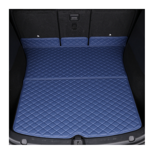 Wasserdichte Rutschfeste Leder 7D Komplettset Luxus 20MM Dicke Autoteppiche für Querfransen-Kofferraummatte - Product Image 2