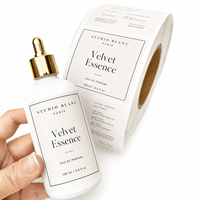 Autocollants pour étiquettes de parfum, estampage à chaud, adhésifs texturés pour l'emballage de flacons de parfum, impression personnalisée