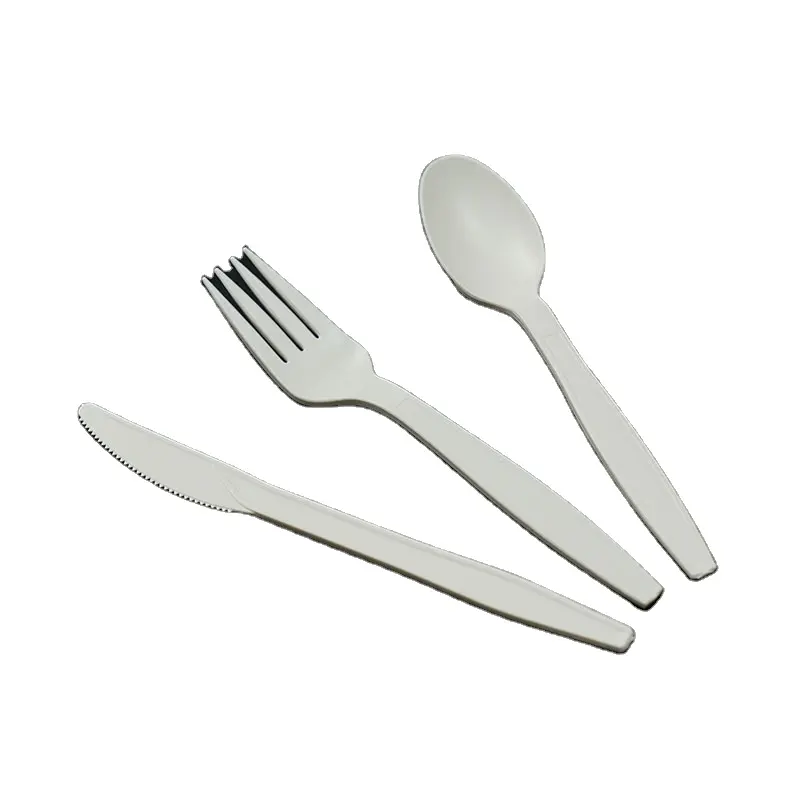 Paquete de cubiertos de plástico, cuchara, tenedor y cuchillo, juego de cubiertos Pp, producto