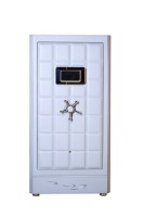 Eonluxe Coffre-fort de luxe à empreinte digitale antivol, armoire de sécurité brodée pour villas et manoirs haut de gamme, remontoir de montres 9 emplacements