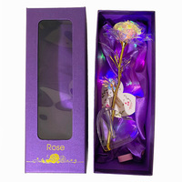 Cadeaux de Noël D81 Rose pour femmes Cadeaux d'anniversaire pour femmes Cadeaux de fleurs en rose arc-en-ciel pour les mères Cadeaux romantiques pour la femme