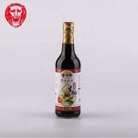 Sauce soja premium sans OGM, super légère, bon goût, 0 additif, durée de conservation 24 mois, prix usine, bouteille en verre 500 ml, brillante