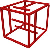Kit Rangka Printer 3D Voron 2.2/2.4 Berkualitas V2.4 300MM Profil Rangka Standar Eropa untuk Printer 3D