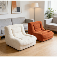 Canapé d'angle moderne en velours avec dossier en bois massif, design en carton, pour hôtel, villa, appartement - Idéal pour adultes