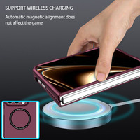 Nouvelle coque pliable magnétique 2026 effet peau avec protection intégrale antichoc et caméra surélevée pour iPhone Duo et iPhone 18 Fold Wide