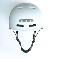 Casque de vélo électrique élégant et sûr OEM/ODM avec feux de signalisation LED avant et arrière, résistant aux chocs, homologué CE EN1078