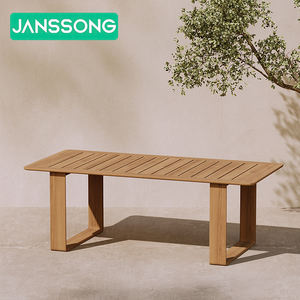 टेक लकड़ी आउटडोर फर्नीचर गार्डन डाइनिंग टेबल और कुर्सियां होटल गार्डन डाइनिंग टेबल विला - Product Image 4