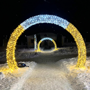 Custom <b>Outdoor</b> Christmas Arch Lights IP65 Waterproof Customizable Size <b>Lighting</b> Style <b>for</b> Malls Parks Hotels Holiday Projects - Product Image 1