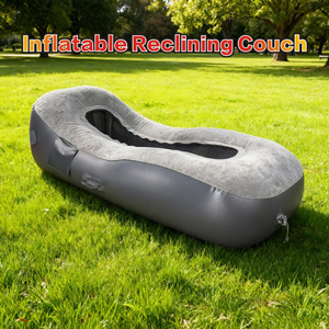 Inflatable Air <b>Sofa</b> 180x80x50cm Foldable <b>Waterproof</b> Outdoor Collapsible EVA Minimalist Design - Product Image 3