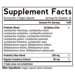 Mujeres Probiótico 60 Caps 50 Billion CFU 16 Cepas con liberación retardada estable sin <span class=keywords><strong>gluten</strong></span> de <span class=keywords><strong>soja</strong></span> Lácteos - Product Image 2