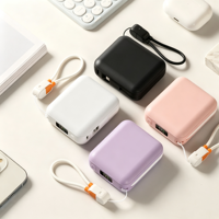 Super mini batterie externe portable 10000mAh avec logo personnalisé, charge rapide, affichage LED de la batterie