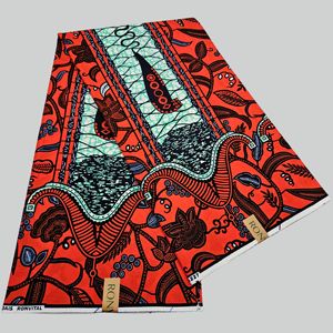 Tela Africana Batik de Cera 100% Algodón Fusible con Combinaciones de Colores Únicas para Confección de Prendas, Servicio OEM, Material para Camisas y Bolsos, Niñas y Niños - Product Image 3