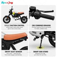 Moto électrique Apexjoy TROMOX-M03Q avec ABS, 48V48Ah, autonomie de 110 km, vitesse de 49 km/h, 1200W, application intelligente, GPS, directement de l'usine