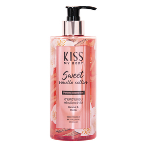 Gel de Ducha Perfumado Kiss My Body, Aroma Dulce a Vainilla y Algodón, 380 ml, Compañero Perfecto para la Ducha Antes de Dormir, para una Noche Relajante - Product Image 1