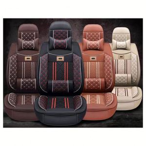 Housse de siège de voiture universelle en cuir de luxe TONGHUI avec housse de coussin, toutes saisons - Product Image 2