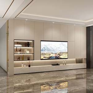 2025 nouveau Design espace de stockage surdimensionné meuble TV armoire murale - Product Image 6