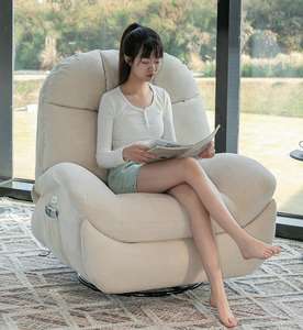 Chaise inclinable à bascule pivotante de haute qualité canapé de Massage confortable pour la maison salon pour appartement éponge en tissu fait villa - Product Image 6