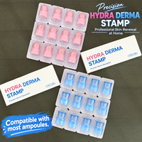ZS Private Logo Hydra Derma Stamp, outil de beauté sans aiguille ni douleur, avec tampon nanocristallin, pour les soins des cheveux, de la barbe et de la peau