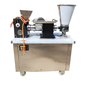 Hot selling 110v/220v tabletop automatic dumpling gyoza making machine/samosa/empanada dough samosa maker for home handle