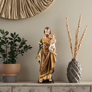 Stock Statues Religieuses Catholiques Résine Porcelaine Notre <span class=keywords><strong>Père</strong></span> Chrétien <span class=keywords><strong>Saint</strong></span> Joseph Jésus Statue Artisanat Religieux - Product Image 5