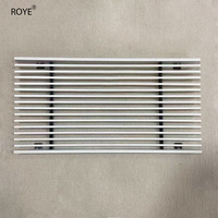 Grille de ventilation moderne en alliage d'aluminium pour retour d'air de climatiseur central, durable et facile à installer, pour usage commercial