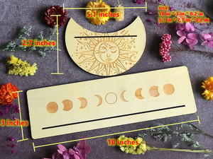 Soporte de Madera Hecho a Mano para Cartas de la Muerte, Decoración de Adivinación, Accesorios para Cartas del <span class=keywords><strong>Tarot</strong></span>, Exhibición para Altar - Product Image 6