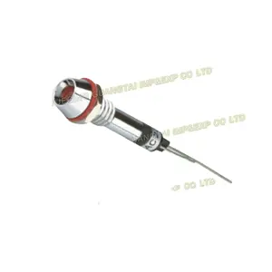 High Quality AD22C-6T LED 6mm mini red color indicator signal lamp with wire
