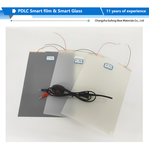 Muestra de Película Inteligente PDLC Adhesiva Ultra Transparente <span class=keywords><strong>Blanca</strong></span> Gris 85% 92% en Vidrio Mágico para Edificios de Oficinas, Control por Aplicación para Hogar Inteligente - Product Image 1