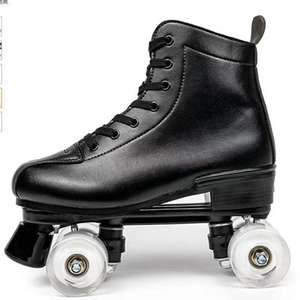YSMLE Adultes et Enfants Usine Offre Spéciale Haute Qualité <span class=keywords><strong>Noir</strong></span> Quad Roller Skates Chaussures - Product Image 1