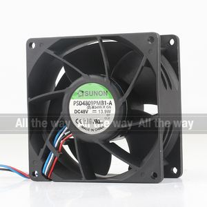 सन 5 वी 12 वी 24 वी सी 48 वी 13.9 एसी एसी 9038 90x90x38mm 9 सेमी तापमान नियंत्रित डबल बॉल कन्वर्टर PSD4809PMB1-A कूलिंग फैन - Product Image 2