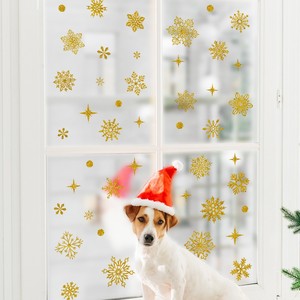 สติกเกอร์ติดผนังลายเ<span class=keywords><strong>ก</strong></span>ล็ดหิมะคริสต์มาสสติกเกอร์ติดหน้าต่างรูปลอกติดผนังเป็นมิตรกับสิ่งแวดล้อมกันน้ำต<span class=keywords><strong>ก</strong></span>แต่งคริสต์มาสสำหรับงานเลี้ยงปีใหม่ - Product Image 2