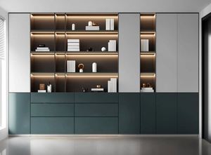 High-End Home Office <span class=keywords><strong>libreria</strong></span> personalizzata di illuminazione di lusso in vetro di vetro di stoccaggio per la camera da letto biblioteca soggiorno - Product Image 3