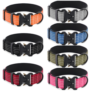 High Quality Nylon Reflective Pet <b>Collars</b> Adjustable Breathable For <b>Dog</b> Night Walking Safely - Product Image 1