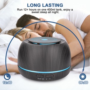 Humidificateur d'air portable 300ml USB Cool Mist avec veilleuse <span class=keywords><strong>Mini</strong></span> diffuseur d'huile essentielle d'aromathérapie pour la conception en bois de voiture à la maison - Product Image 4