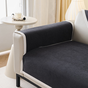 <b>Sofa</b> Cushion Solid Color Chenille 90-140cm All Season Non Slip Pet Proof <b>Cover</b> - Product Image 2