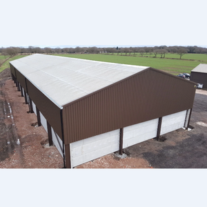 Grange <span class=keywords><strong>agricole</strong></span> préfabriquée en acier, structure <span class=keywords><strong>métallique</strong></span>, entrepôt de taille moyenne pour l'utilisation dans les ranchs - Product Image 2