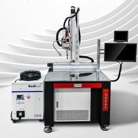 Machine de soudage laser automatique sur plateforme 3/5 axes pour pièces en acier inoxydable et alliage d'aluminium, programmation par lots, garantie 1 an
