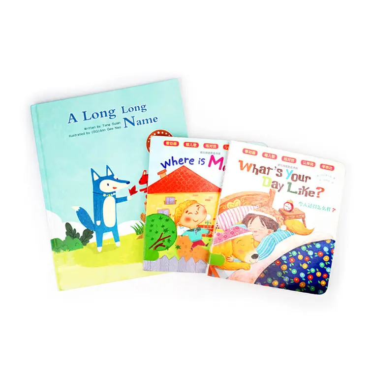 Overseas Book Printing Custom Printed Hardcover Children Board Book for Kids Story School Books for Education