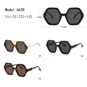 Gafas de Sol Geométricas con Montura de Caparazón de Tortuga, Lentes Verdes, Protección UV400, Estilo Moderno Unisex para Adultos - Product Image 5