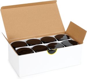 Pot en verre rond de haute qualité pour confiture, avec couvercle blanc, noir ou doré, personnalisable avec logo, disponible en 8oz, 16oz, 32oz, 100ml, 200ml, 500ml - Product Image 3