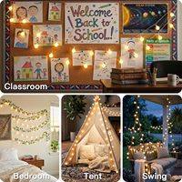 Guirlande lumineuse connectable Suddus 43FT, LED en plastique IP44, avec télécommande, blanc chaud