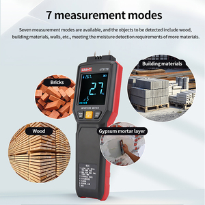 UNI-T UT377B เครื่องวัดความชื้นแบบพิน เครื่องวัดความชื้นในไม้ วัสดุก่อสร้างไม้ การวัดวัสดุไม้ เครื่องตรวจจับความชื้น ไฟฉาย LED L79 - Product Image 2