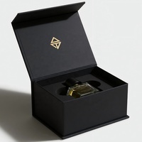 Emballage Coffret Cadeau de Luxe Personnalisé et Recyclable, Certifié FSC, Encre de Soja, avec Insert en Mousse, pour Flacon de Parfum Cosmétique, Couvercle et Base sur Mesure
