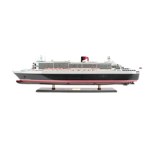 Modelo de Barco de Crucero RMS Queen Mary 2, Edición Especial GIA NHIEN QUEEN MARY 2, Hecho a Mano en Madera Pintada de Primera Calidad - Product Image 1