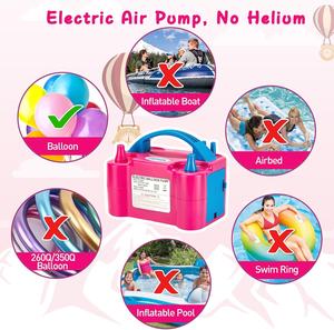 <span class=keywords><strong>AGPTEK</strong></span> 110V 600W Pompe à ballon à air électrique Rose Rouge Portable Double Buse Gonfleur/Souffleur Écologique pour la Décoration de Fête - Product Image 3