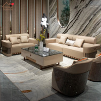 Ensemble de canapés italiens modernes design, accoudoirs texturés verticaux, structure en bois massif, cuir Nappa, 1, 2 ou 3 places, personnalisable