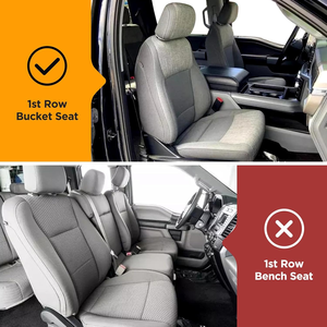 Housses de siège modifiées pour camion Ford F150 XL XLT 2025 – Housses de siège de luxe personnalisées en similicuir – Ensemble complet pour F150 – <span class=keywords><strong>Housse</strong></span> de siège de voiture - Product Image 3